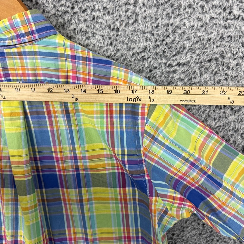 Polo Ralph Lauren Shirt Mens Medium Multicolor Plaid Classic Fit Button Down - Picture 14 of 16